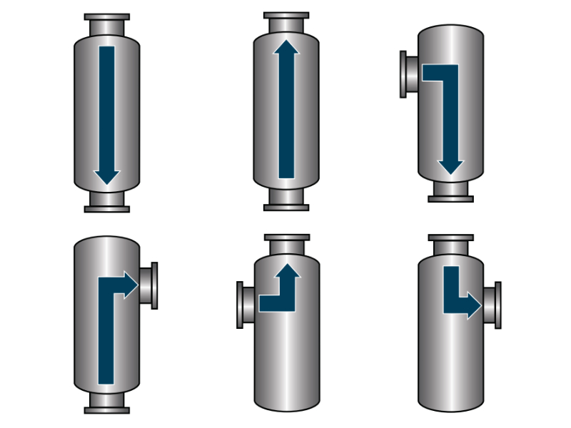 High-Efficiency Axial Vane Separator